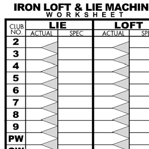Iron Loft and Lie Machine Worksheet
